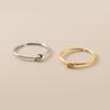 Anillo de Línea de Nudo Femenino Nicho Sentido de Alto Nivel Personalidad Simple Estilo ins Anillo de Nudo Pequeño Anillo Abierto
