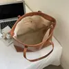 2026 Nova Bolsa Grande de Luxo Tendência Moda Cor Sólida Ombro Único Grande Capacidade Bolsa de Trabalho para Mulheres