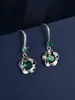 Ganchos para Orejas de Circonita con Forma de Flor Super Brillantes, Pendientes de Pétalos de Camelia de Lujo Ligero, Suaves y Elegantes, Versátiles para el Trabajo y Citas, Pendientes Largos
