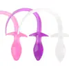 Jelly de cauda plug anal cristal silicone transparente court traseiro crisântemo sm brinquedo plug anal macio brinquedos sexuais adultos