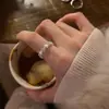 Anillo de Estrella de Circonio Súper Flash para Mujer Diseño Nicho Anillo para Dedo Índice Personalizado Popular Apertura Ins Dulce y Cool