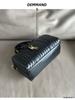Bolsa de couro de vaca trançada Boston Pillow Bag 2024 outono e inverno nova bolsa de ombro mensageiro de moda artesanal