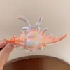 Nuevo Modelo 2025 Diseño Sencillo Pinza para el Cabello de Tiburón con Forma de Ola para la Parte Trasera de la Cabeza, Pinza Grande de Gama Alta para Mujeres