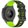 Adecuado para Samsung/Huawei/Xiaomi Watch Series Estilo Mecha Correa de Silicona Transpirable de Dos Colores 22mm Universal