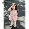 ¡Llegada de Verano Súper lindo! Conjunto de overol para niña, atuendo de verano para bebé niña, dulce y adorable conjunto de dos piezas con estrellas