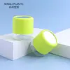Caja Empaque Material para Polvo Suelto Cosmético 5g 10g Caja Dispensadora de Polvo Suelto Caja Vacía Verde con Espejo y Borla Caja de Polvo Suelto