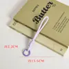 Llavero de cuerda para mochila, mosquetón tejido de nailon, cordón para bolsa, colgante de muñeca colorido, adorno de estrella, cuerda doble