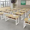 Mesas e Cadeiras Aula de Treinamento Mesa de Estudo Aula de Reforço Escolar Cursinho Canto Arredondado Mesa e Cadeira Dupla Alunos do Ensino Fundamental e Médio e Crianças
