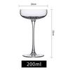 Juego de copas de cóctel de cristal creativo, copa de martini, copa de champán, copa de margarita, venta al por mayor