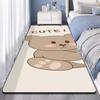 Alfombra roja de Internet para sala de estar, lavable, borrable, para dormitorio de niña, para mesita de noche. Alfombra para dormir en el dormitorio