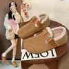 Zapatos Birkenstock para mujer todo incluido, nueva colección de invierno 2026, zapatos de algodón con forro de polar para uso en exteriores, botas de nieve cálidas con forro de piel
