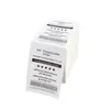 Papel Térmico Plegable de Triple Protección 4030 5030 Doble Fila 6000 Etiqueta para Almacenamiento y Entrega Express Etiqueta Adhesiva Plegable
