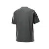 Serie Izx Marca Trendy Serie Etiqueta Azul Serie Deportes Urbanos Camiseta de Manga Corta para Exteriores que Absorbe la Humedad y Seca Rápidamente Capa Base
