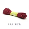 Cuerda de nudo chino trenzada hilo trenzado línea roja cuerda de mano material cuerda de boda cuerda de nudo trenzado cordón diy Línea Roja