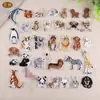 Exquisitas lindas de tamaño pequeño bordado de animales pegatinas de tela caliente moda para ropa de niños pegatinas de parche sello de bordado parche para agujeros pegatinas decorativas