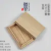 Caja Cuadrada Pequeña de Madera de Paulownia Tapa Superior e Inferior Caja de Madera Caja de Almacenamiento para Pulseras Caja de Embalaje de Madera Caja de Regalo