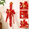 2026 Año del Caballo Decoración de Nudo Chino de Año Nuevo Adorno Colgante Colgante de Puerta Nudo Doble Felicidad Decoración Festiva para Inauguración de Casa y Buena Fortuna