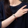 Pulsera valiente que cambia de color sensible a la temperatura, cuerda roja tejida a mano, suministro directo de fábrica, gran cantidad en stock