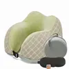 Almohada de Espuma Viscoelástica Camelback con Logo Personalizado Forma de U Caja de Almacenamiento Portátil Almuerzo Viaje en Avión Almohada para siesta en forma de U para el Cuello