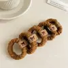 Diadema de Oso, Goma para el Cabello de Color Café, Lazo Sencillo y Elegante, Goma Elástica para Mujer, Diadema de Alta Elasticidad y Duradera al por Mayor