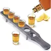 Bandeja de Destilados Madeira Agave Porta-Copos de Vinho Rack de Armazenamento Bar Porta-Copos de Destilados Bandeja de Mistura para Coquetéis de Madeira