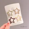 Pinzas para el pelo de cuero con forma de estrella y nube para niñas, Pinzas Bb dulces y geniales para flequillo y cabello lateral, Accesorios para el pelo para niñas