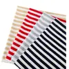 Algodón Seda de Hielo Algodón Elástico Tejido de Sudadera Liso, Tejido de Punto 100% Algodón Teñido en Hilo a Rayas, Tejido Elástico para Camisetas