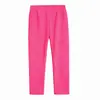 Leggings de seda de leche de colores para niñas, doble cara cepillada, pantalones finos de primavera y otoño para niños, pantalones de niño, ropa para niños