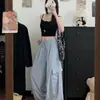 Pantalones de Trabajo Estilo Americano para Mujer, Nuevos Pantalones de Verano de Cintura Alta Adelgazantes de Pierna Ancha con Sensación Premium, Corte Holgado para Figuras Menudas, Pantalones Deportivos