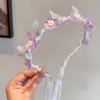 Velo de Cumpleaños para Niña Pasador de Pelo Bola de Color Dopamina Tul Esponjoso Lazo Atmosférico Accesorio para el Cabello Atrezzo para Fotos de Princesa