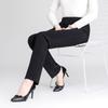 Pantalones de Madre de Mediana Edad y Anciana Niños Primavera y Otoño Nuevo Talla Grande Elástico Suelto Recto Casual Pantalones de Abuelita