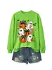 Amazon eBay estación independiente moda divertida versátil mujer fantasma calabaza murciélago lazo sudadera transfronterizo