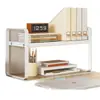 Estante de Almacenamiento de Escritorio Escritorio de Estudiante Estantería Vertical de Múltiples Niveles Estante para Archivos de Oficina Escritorio de Dormitorio Clasificación por Materia
