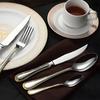 Hotel Estrela Borda Banhada a Ouro de Alta Qualidade Aço Inoxidável 304 Faca Estilo Ocidental, Para Bife Forjado, Faca e Garfo, Colher e Garfo de Restaurante