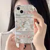 Adecuado para iPhone 17 Pro Max, Funda para Teléfono Md Láser con Racimos Florales, Anticaídas para Apple 14/15, Diseño de Agujero Grande para 13