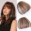 Peruca de Comércio Exterior com Franja, Franja de Ar, Sem Costas Laterais, Peruca Feminina Leve, Venda Direta de Fábrica, Cabelo Real, Cabelo Longo Liso Respirável