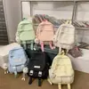 Mochila Escolar Estilo Ins para Mujer Estudiante Universitaria Moda Gran Capacidad Mochila de Viaje Bolso Cruzado Multiusos Mochila para Escuela Secundaria