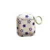 Funda Protectora Transparente Azul Estrella para Auriculares AirPods 4ª Generación Adecuada para Auriculares Apple AirPods 3ª Generación Pro2