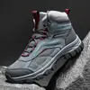 2025 Novo Modelo Popular Transfronteiriço AliExpress Cano Médio Tamanho Grande 39-47 Sapatos de Caminhada ao Ar Livre Tênis Casuais para Trekking
