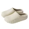 Pantuflas de Algodón Impermeables de EVA con Forro Polar para Mujer, Pantuflas de Hogar de Invierno para Pareja, Pantuflas de Algodón Cerradas Cálidas de Felpa para Hombre, Se Pueden Usar al Aire Libre