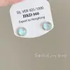 Pendientes de Aguja 925 Pendientes Ins de Corazón Femenino Cola de Pez Asimétrica Concha Marina Largos Elegantes Populares Pendientes Súper de Hada
