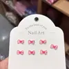Joyería para Uñas de Resina Lazo Dulce Gato Kitty Joyería para Uñas DIY Pendientes Funda de Teléfono Móvil Accesorios para Uñas Portátiles