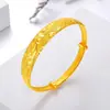 Pulsera de Empuje y Tracción Dragón y Fénix Shajin de Vietnam para Mujer, Moda Versátil, Pulsera de Novia, Joyería de Boda, Regalo para Esposa