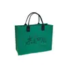 Bolsa Tote de Feltro Grande Capacidade Feminina Logo Personalizado Abertura de Loja Negócios Promoção da Empresa Sacola de Presente Publicitária Atacado