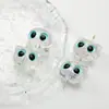 Cabeza de Gato Linda y Adorable de Ojos Grandes Cuentas Sueltas Cuentas de Búho Material Acrílico DIY Pulsera Cadena de Teléfono Cuentas