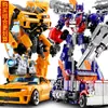 Modelo de Coche Transformable Robot King Kong Versión de Aleación Figura Avispa Aleación Optimus Dinosaurio Cable de Acero Infantil Masculino
