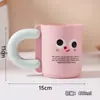 Vaso para Cepillarse los Dientes para Niños y Parejas, Vaso Creativo Lindo de Dibujos Animados, Vaso para Enjuague Bucal, Vaso de Plástico de Aspecto Elegante para Uso Doméstico, Vaso para Lavarse