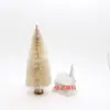 Árbol de Navidad Mini Transfronterizo Seda de Sisal Azul-Verde Árbol de Navidad Pequeño Adornos de Escritorio Torre de Nieve Pino 3-23cm