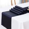 Caminho de Mesa de Cetim Atacado com Toque de Luxo Leve para Decoração de Mesa de Casamento em Hotel, Toalha de Mesa de Cetim, Caminho de Mesa de Poliéster Cor Sólida