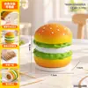 Sostenedor de Palillos de Dientes con Forma de Hamburguesa para el Hogar, Portahilos Dentales de Alto Valor, Lindo Soporte para Guardar Bastoncillos de Algodón, Adorno Creativo para Decoración de Sala de Estar